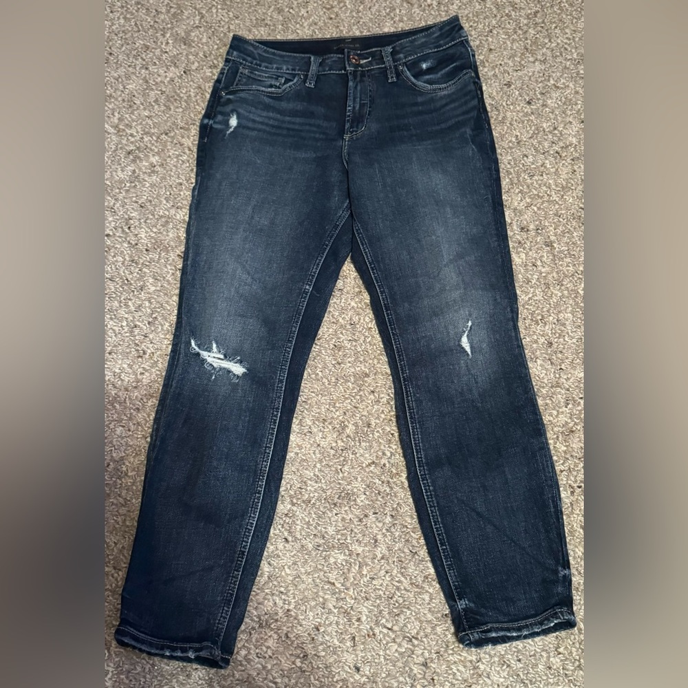 Silver Western Glove Works Avery Skinny Crop Jean - Picture 1 of 7